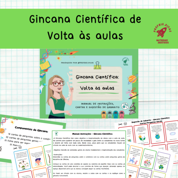 Atividades sobre: Gincana Científica de Volta às aulas