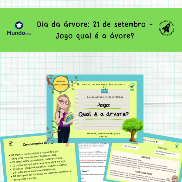 Dia da árvore: 21 de setembro - Jogo qual é a árvore
