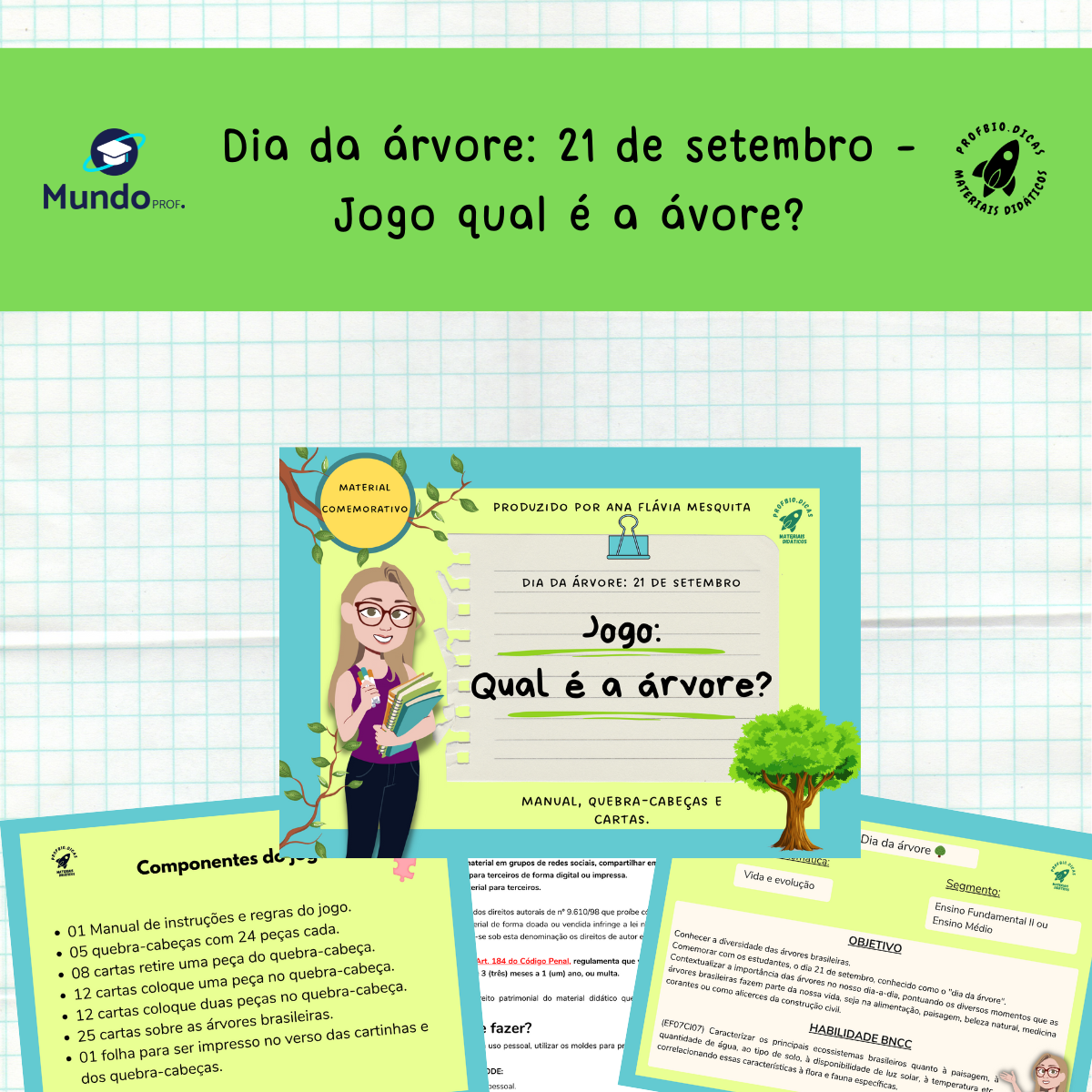 Dia da árvore 21 de setembro - Jogo qual é a árvore