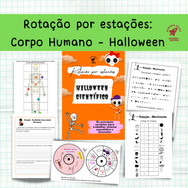 Halloween - Rotações por estações sobre o corpo humano