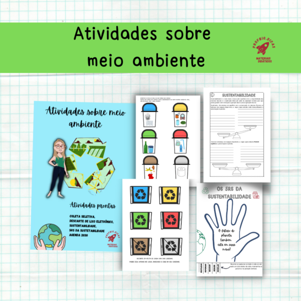 Meio ambiente e sustentabilidade: reciclagem, coleta seletiva, 5rs , lixo eletrônico