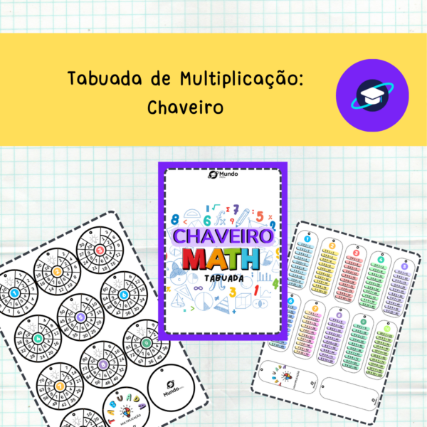 Matemática: Tabuada de Multiplicação Chaveiro