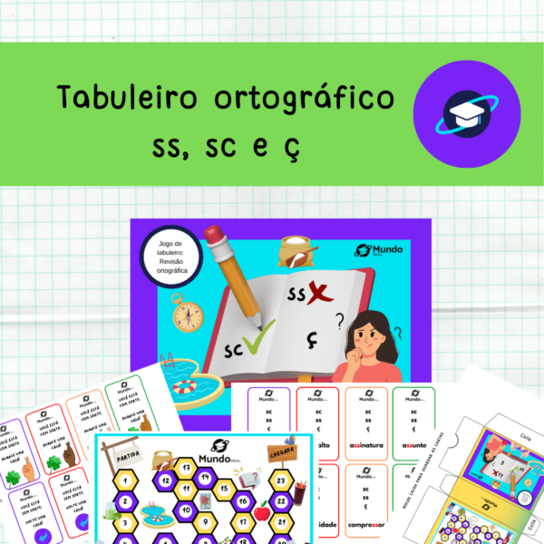 [LP] Tabuleiro ortográfico SS, SC e Ç - Jogos de língua portuguesa