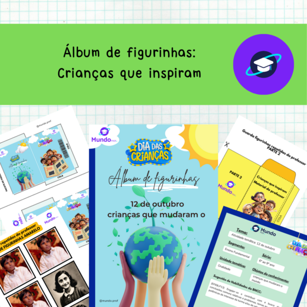 [LP] Álbum de figurinhas: Crianças que inspiram