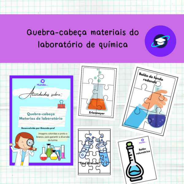 [QUIM] Quebra-cabeça sobre: Materiais de Laboratório