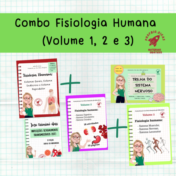 Combo Fisiologia Humana  ( Volume 1, 2  e 3)
