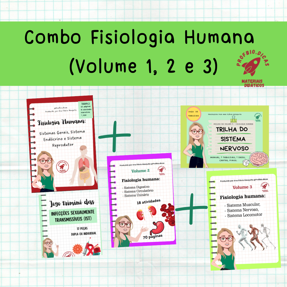 Combo Fisiologia Humana (Volume 1, 2 e 3)