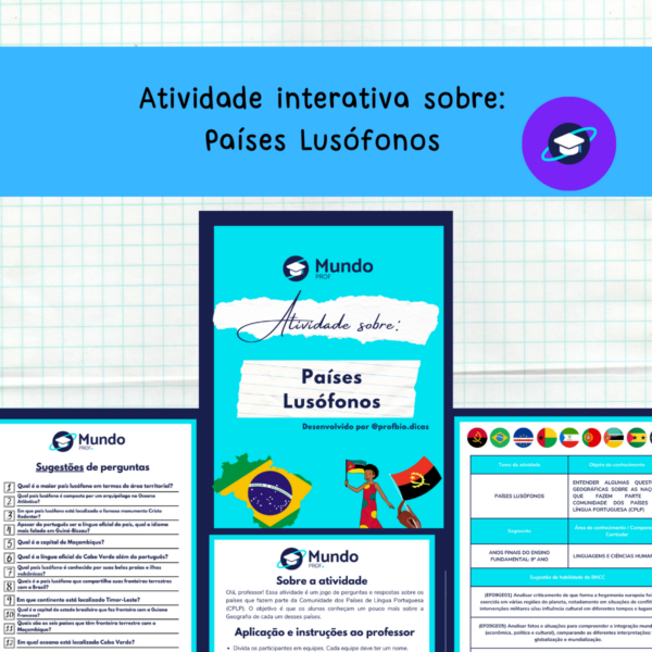 [GEO] Atividade interativa sobre: Países Lusófonos