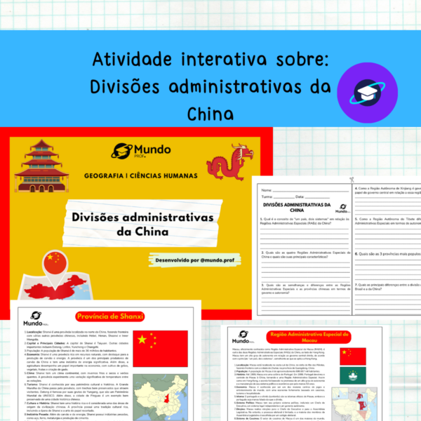 [GEO] Atividade interativa sobre: Divisões administrativas da China