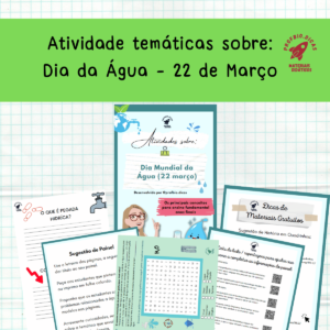 Dia Mundial da Água: 22 de março (Leia a descrição)