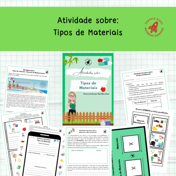 Tipos de Materiais. (Leia descrição)