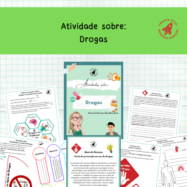 Prevenção às drogas. (Leia descrição)