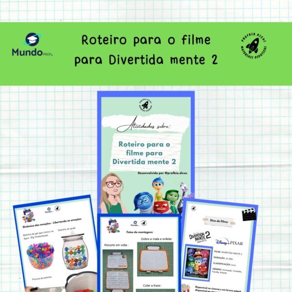 Atividades sobre: Roteiro para o filme para Divertida mente 2