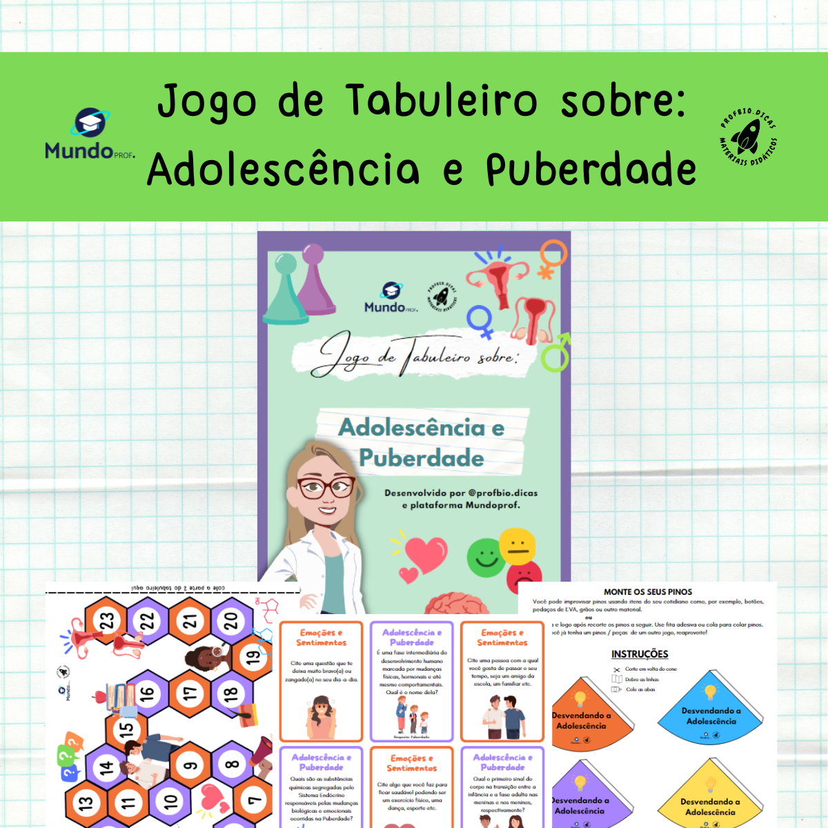 jogo de tabuleiro sobre adolescencia