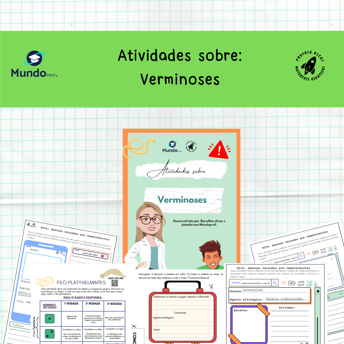 atividades sobre verminoses