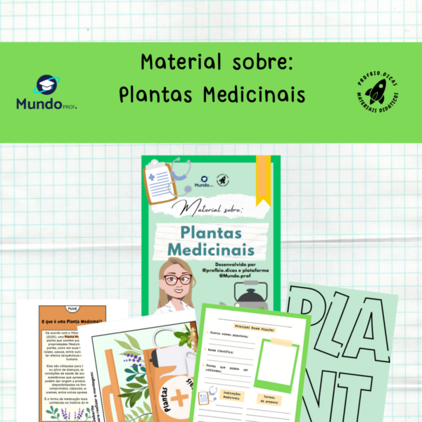 Plantas Medicinais - Mural e Varal interativo