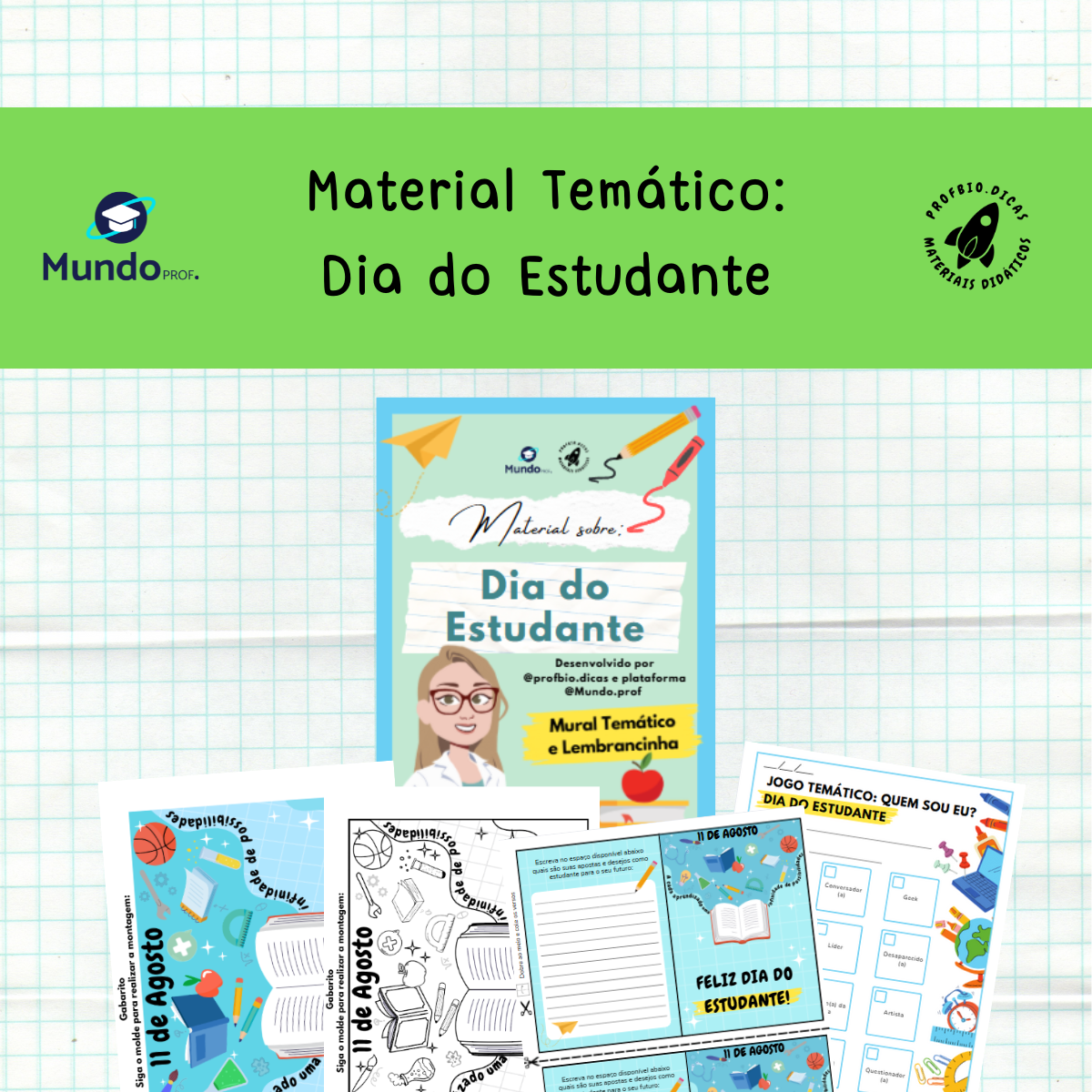 1200 Material Temático Dia do Estudante