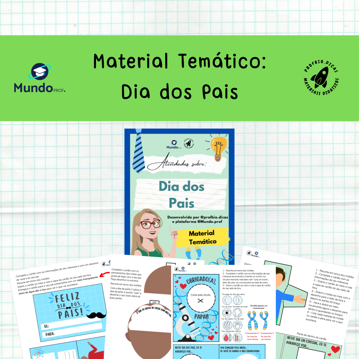 1200 Material Temático Dia dos Pais