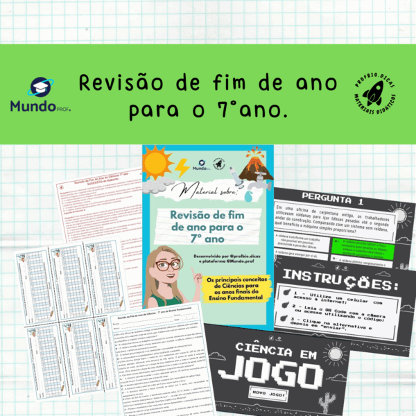 Revisão de fim de ano para o 7°ano.
